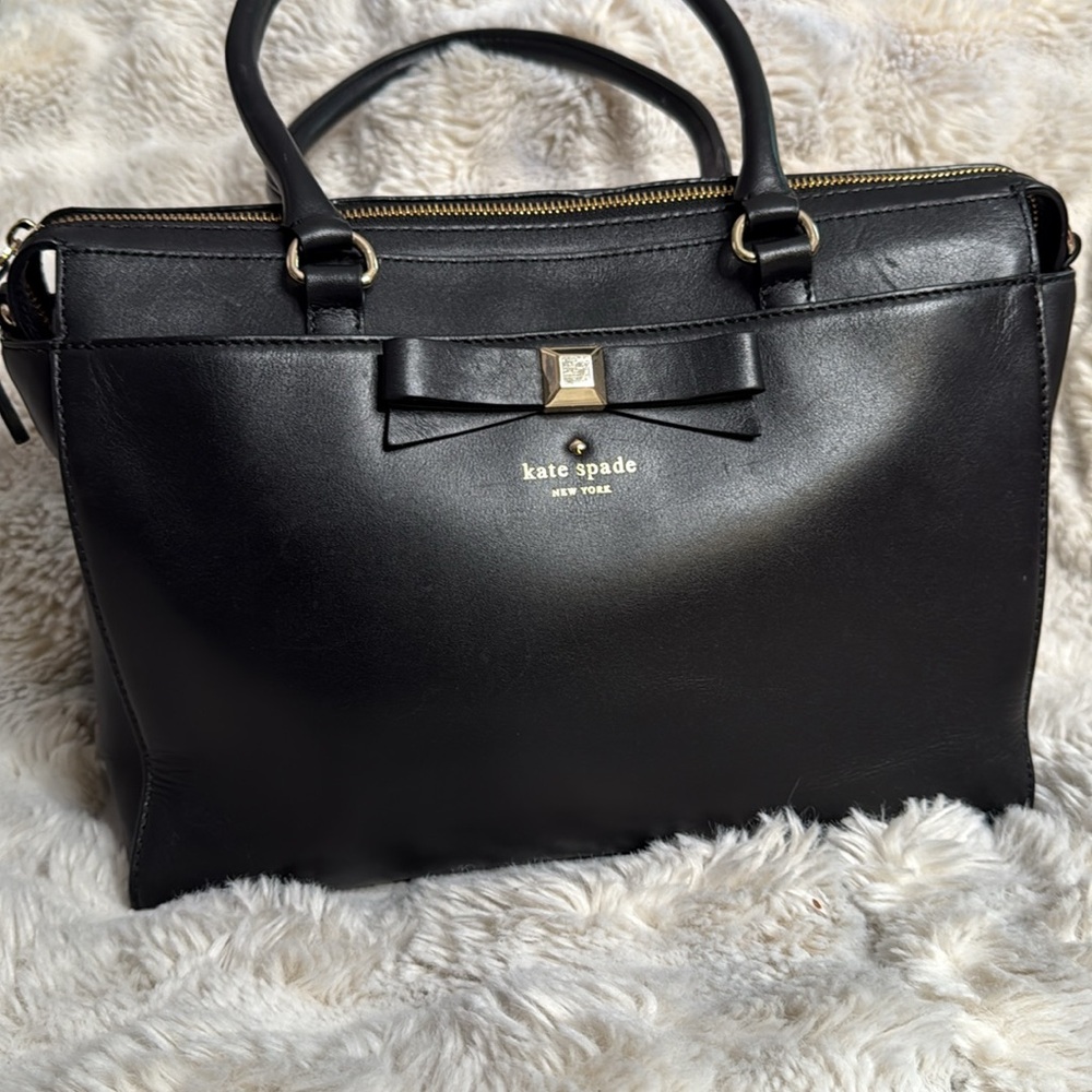 Kate Spade Black Leather Handbag - Picture 6 of 12